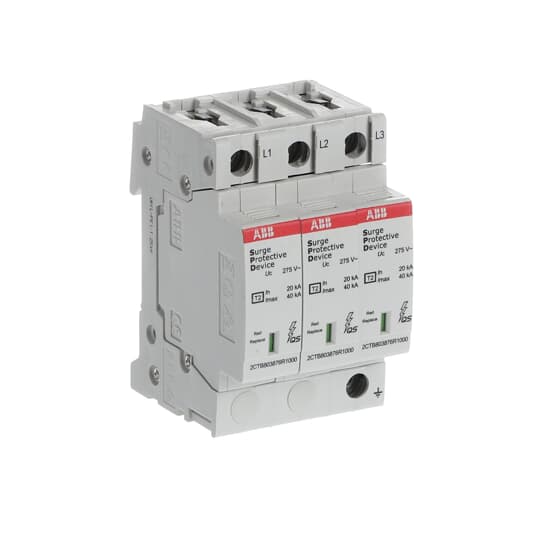 SPD Typ 2 für 230/400V TN-C 3P, Imax 40kA, In 20kA, Up 1, 25kV – Bild 2 von 3