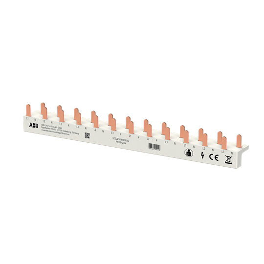 Phasenschiene FlexLine 3P+N, 24Pins, 12 TE, 10qmm L1-N-L2-N-L3-N-L1-… – Bild 3 von 3