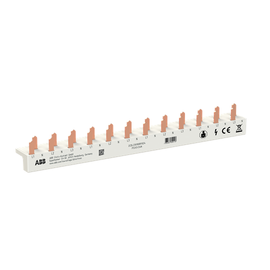 Phasenschiene FlexLine 3P+N, 24Pins, 12 TE, 10qmm L1-N-L2-N-L3-N-L1-… – Bild 2 von 3
