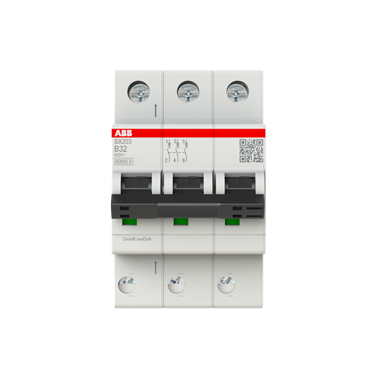 Sicherungsautomat Flexline B-Char., 6kA, 32A, 3P FlexLine Push-in Technologie