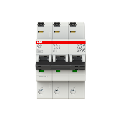 Sicherungsautomat Flexline B-Char., 6kA, 20A, 3P FlexLine Push-in Technologie