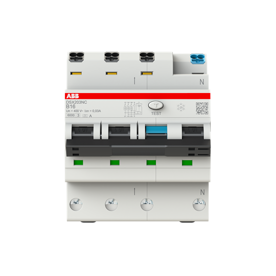 FI/LS-Schalter 6kA, 3P+N, Typ A, B 16, 30mA FlexLine Push-in Technologie