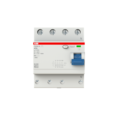 Fehlerstrom-Schutzschalter 4P, Typ A, 40 A, 30 mA FlexLine Push-in Technologie
