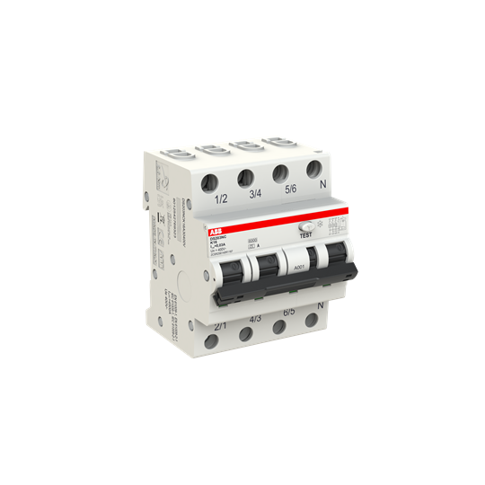 FI/LS-Schalter 6kA 3P+N, Typ A, B 6, 30mA 6kA IEC/EN 61009, 10kA IEC/EN 60947-2 – Bild 2 von 3
