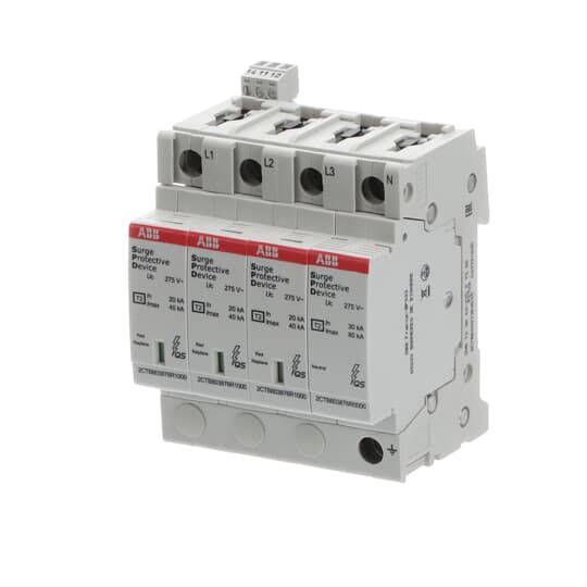 SPD Typ 2 für 230/400 V TT/TN-S 3 Ph.+N, Imax 40kA, In 20kA, Up 1, 25kV, TS – Bild 3 von 3
