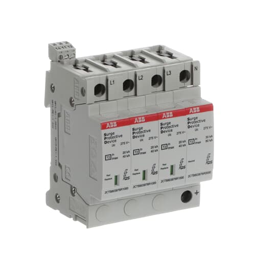 SPD Typ 2 für 230/400 V TT/TN-S 3 Ph.+N, Imax 40kA, In 20kA, Up 1, 25kV, TS – Bild 2 von 3