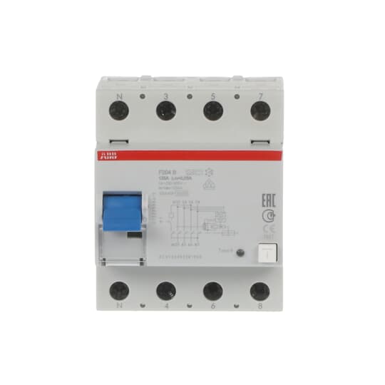 FI-Schutzschalter 4P, allstromsensitiv, 125A, 30mA, N links
