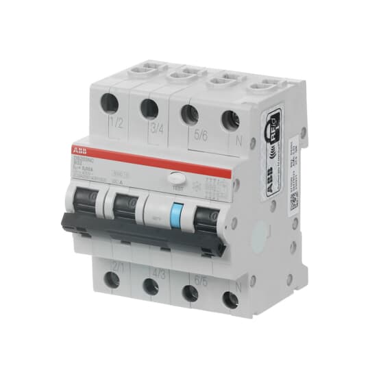 FI/LS-Schalter 6kA 3P+N Typ A, B 32, 30mA 6kA IEC/EN 61009, 10kA IEC/EN 60947-2 – Bild 3 von 3