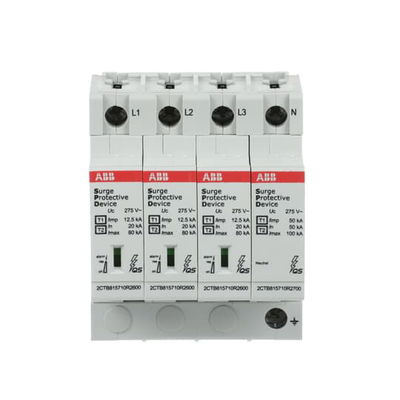 Kombi-Ableiter T1-T2 12.5kA/Pol, TT/TNS 3+N, Uc 275 V, Up 1, 3 kV