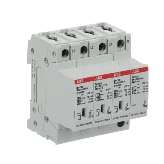 Kombi-Ableiter T1-T2 12.5kA/Pol, TT/TNS 3+N, Uc 275 V, Up 1, 3 kV – Bild 2 von 3