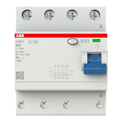 Fehlerstrom-Schutzschalter Typ F 4P 30mA 40 A mischfrequenzsensitiv