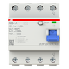 F204A-40/0,03/400H FI-Schutzschalter 4P,Typ A,40A,30mA,400Hz  