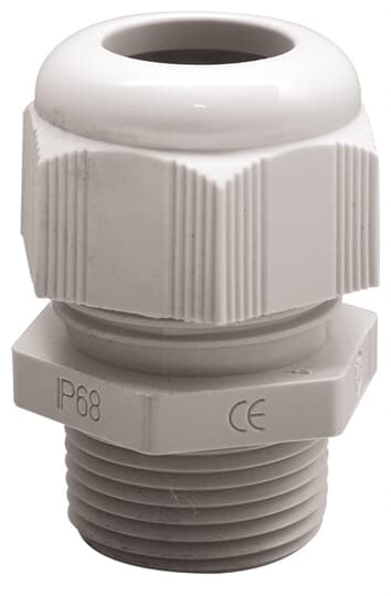 SIB-TEC Kabelverschraubung M63, Hellgrau, PA6, reduzierter Klemmbereich Ø26-39mm