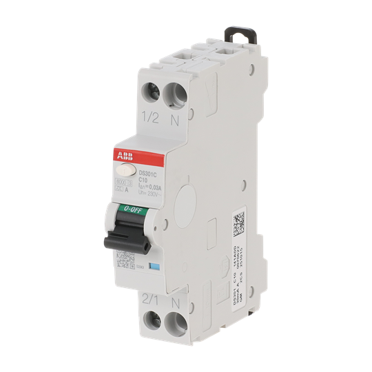 FI/LS-Schalter 6kA, 1P+N, Typ A, C10, 30mA 1 Teilungseinheit – Bild 3 von 3