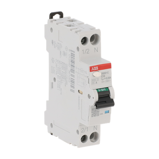 FI/LS-Schalter 6kA, 1P+N, Typ A, C10, 30mA 1 Teilungseinheit – Bild 2 von 3