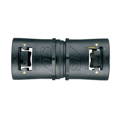 Adaptaflex Drehkupplung gerade Polyamid 6.6 schwarz/gelb 54mm
