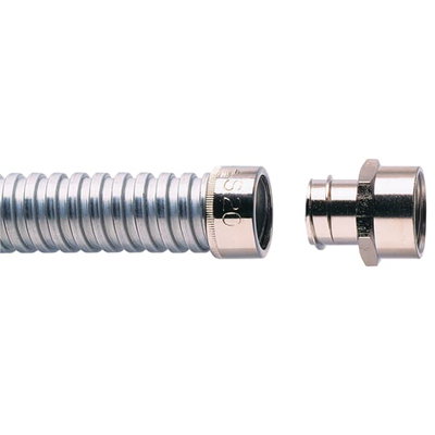 Adaptaflex Verschraubung Typ F Innengewinde IP54 M32 Messing vernickelt