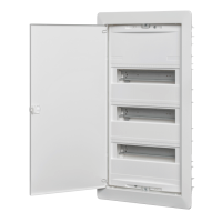 AMIGO Kleinverteiler, 3-reihig, HW mit Volltür, BxHxT: 310x570x88mm