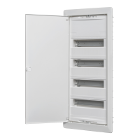 AMIGO Kleinverteiler, 4-reihig, UP mit Volltür, BxHxT: 330x710x90mm