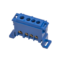 FI-N-Klemme blau, UP/HW Schraubanschluss 1 x 16 und 3 x 10 qmm