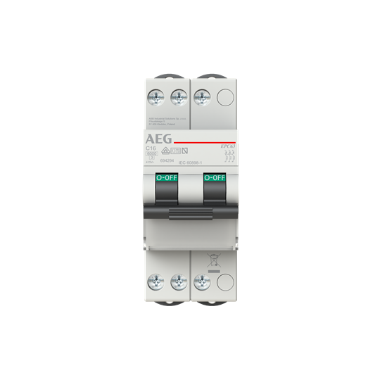 Leitungsschutzschalter 6 kA Unibis 3P 13 A, C-Charakteristik, 2 TE