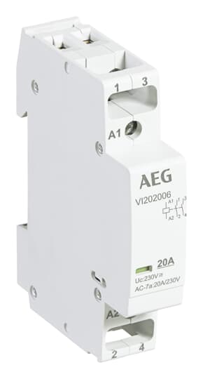 Installationsschütz 2S/0Ö, 20A, 230 V AC VPE: 12