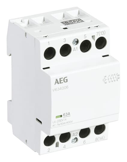 Installationsschütz, 4S/0Ö, 230 V AC Verpackungseinheit: 4