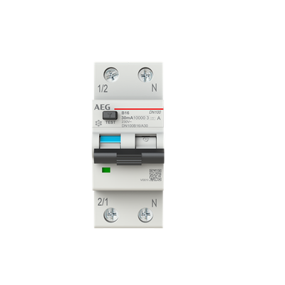 DN100B16/A30 - LSFI-Schalter 1P+N Typ A, B-Char., 16A, 30mA, 10kA