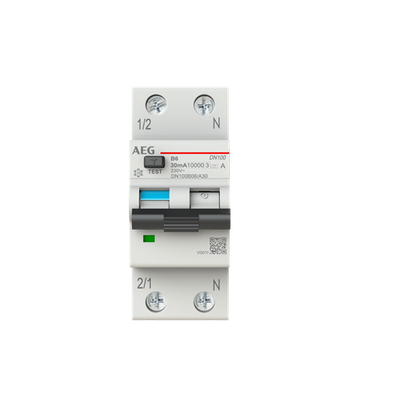 DN100B06/A30 - LSFI-Schalter 1P+N Typ A, B-Char., 6A, 30mA, 10kA