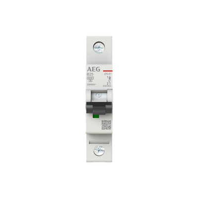 EN61B25 Leitungsschutzschalter AEG ElfaPlus 6kA, B-Charakteristik, 25A, 1P
