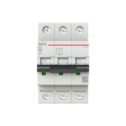 Leitungsschutzschalter AEG ElfaPlus 6 kA, B-Charakteristik, 10 A, 3P