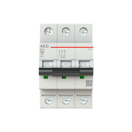 Leitungsschutzschalter AEG ElfaPlus 6 kA, B-Charakteristik, 32 A, 3P