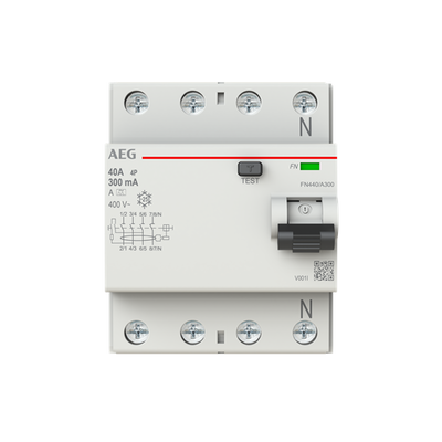 FN440/A300 - FI-Schalter 4P Typ A 40A, 300mA, 4 Teilungseinheiten