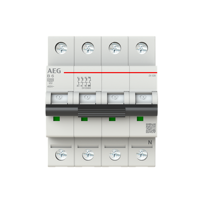 EN103NB06 Leitungsschutzschalter AEG ElfaPlus 10kA, B-Charakteristik, 6A, 3+N