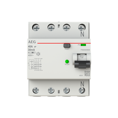 FN440/B30 - FI-Schalter 4P Typ B 40A, 30mA, 4 Teilungseinheiten