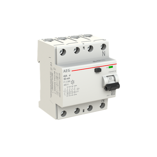 Fehlerstrom-Schutzschalter 4P Typ F 40 A, 30 mA, 4 TE – Bild 2 von 3