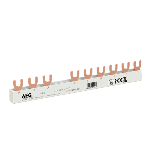 Sammelschiene 3-phasig, 10 mm², 10 Pins für FI – Bild 2 von 3