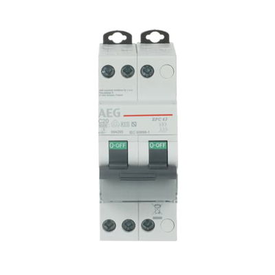 EPC63 C20 - LS-Schalter 6kA Unibis 3P 20A, C-Charakteristik, 2TE Alt-GE: 692568