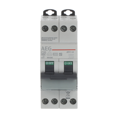 EPC64 C20 - LS-Schalter 6kA Unibis 4P 20A, C-Charakteristik, 2TE Alt-GE: 692577