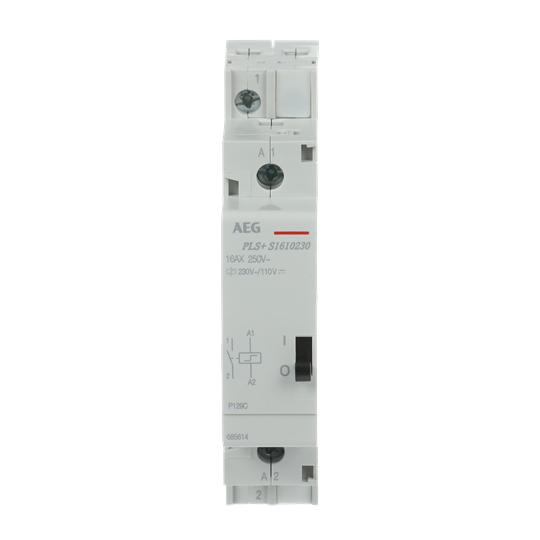 Stromstoßschalter 16 A Spule 230 V AC / 110 V DC, 1S Alt-GE: 685792