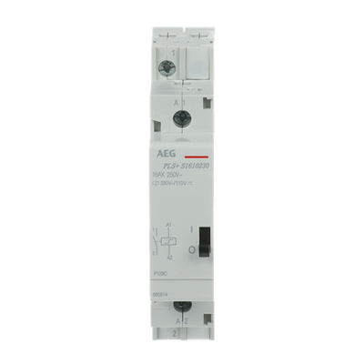 Stromstoßschalter 16 A Spule 230 V AC / 110 V DC, 1S Alt-GE: 685792