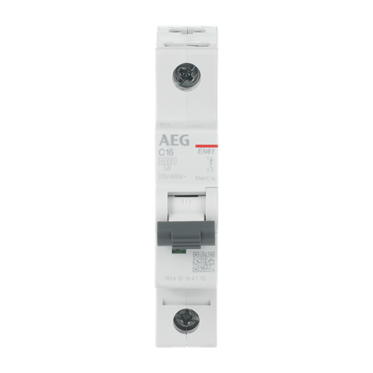 Leitungsschutzschalter AEG ElfaPlus 6 kA, C-Charakteristik, 16 A, 1P