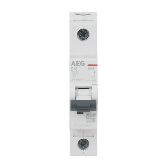 Leitungsschutzschalter AEG ElfaPlus 6 kA, B-Charakteristik, 16 A, 1P