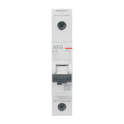 Leitungsschutzschalter AEG ElfaPlus 6 kA, B-Charakteristik, 16 A, 1P   