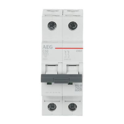 Leitungsschutzschalter AEG ElfaPlus 6 kA, C-Charakteristik, 50 A, 2P   