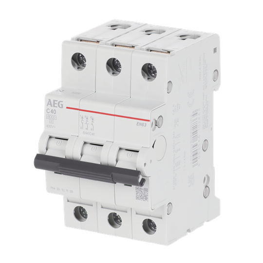 Leitungsschutzschalter AEG ElfaPlus 6 kA, C-Charakteristik, 40 A, 3P – Bild 4 von 4