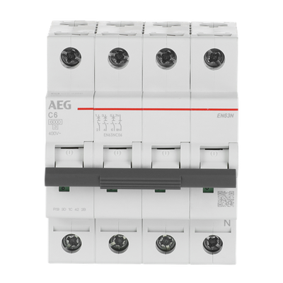 Leitungsschutzschalter AEG ElfaPlus 6 kA, C-Charakteristik, 6 A, 3+N   