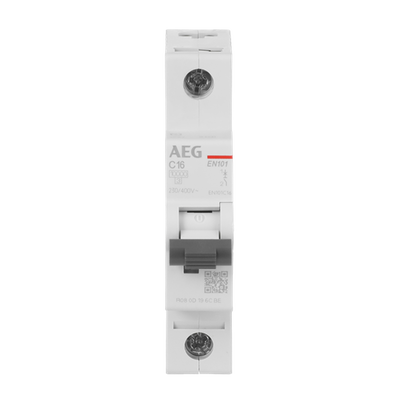 Leitungsschutzschalter AEG ElfaPlus 10 kA, C-Charakteristik, 16 A, 1P   