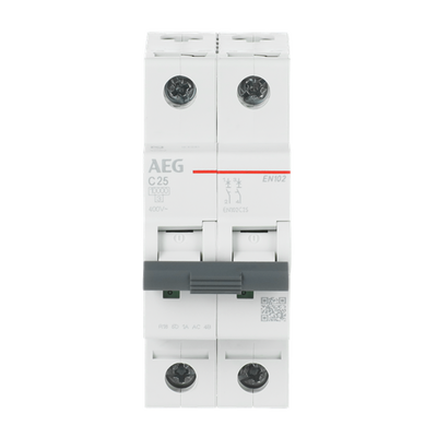 Leitungsschutzschalter AEG ElfaPlus 10 kA, C-Charakteristik, 25 A, 2P   