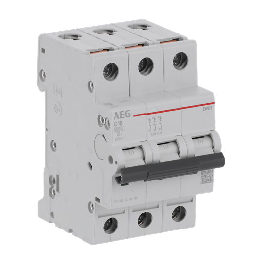 Leitungsschutzschalter AEG ElfaPlus 6 kA, C-Charakteristik, 16 A, 3P – Bild 3 von 4